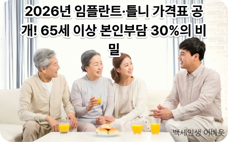 틀니/임플란트 건강보험: 65세 이상 본인부담금과 지원 범위 핵심 요약