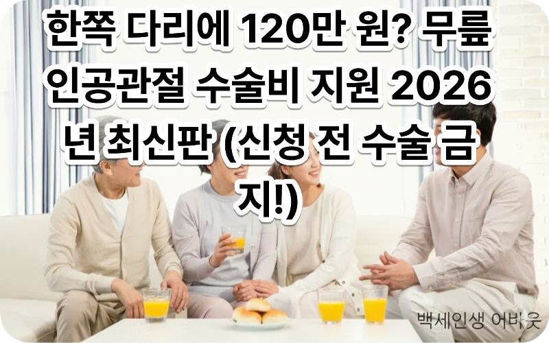 [무릎 인공관절 수술비 지원]을 통해 건강을 회복하고 숲길을 걷는 어르신의 모습. 시각장애인을 위해 설명하자면, 무릎 통증 없이 편안한 걸음으로 자녀와 함께 공원을 거니는 행복한 노년의 일상을 담은 사진입니다.