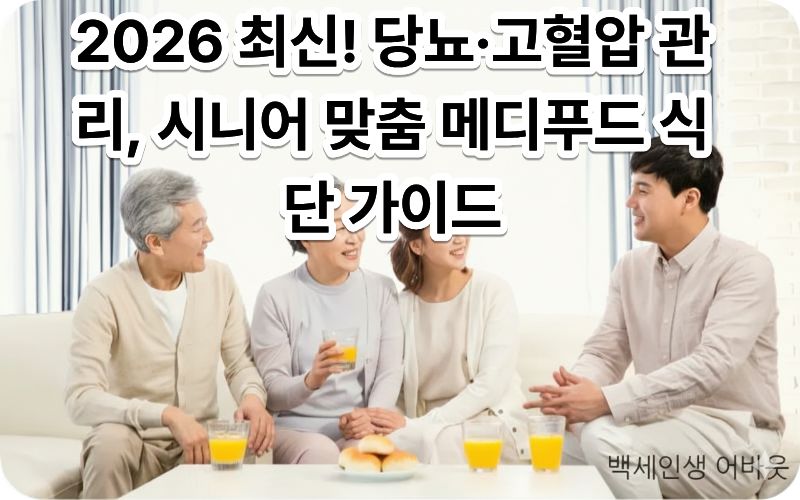 시니어 맞춤 메디푸드 식단: 당뇨, 고혈압 환자를 위한 최신 영양 설계 이미지